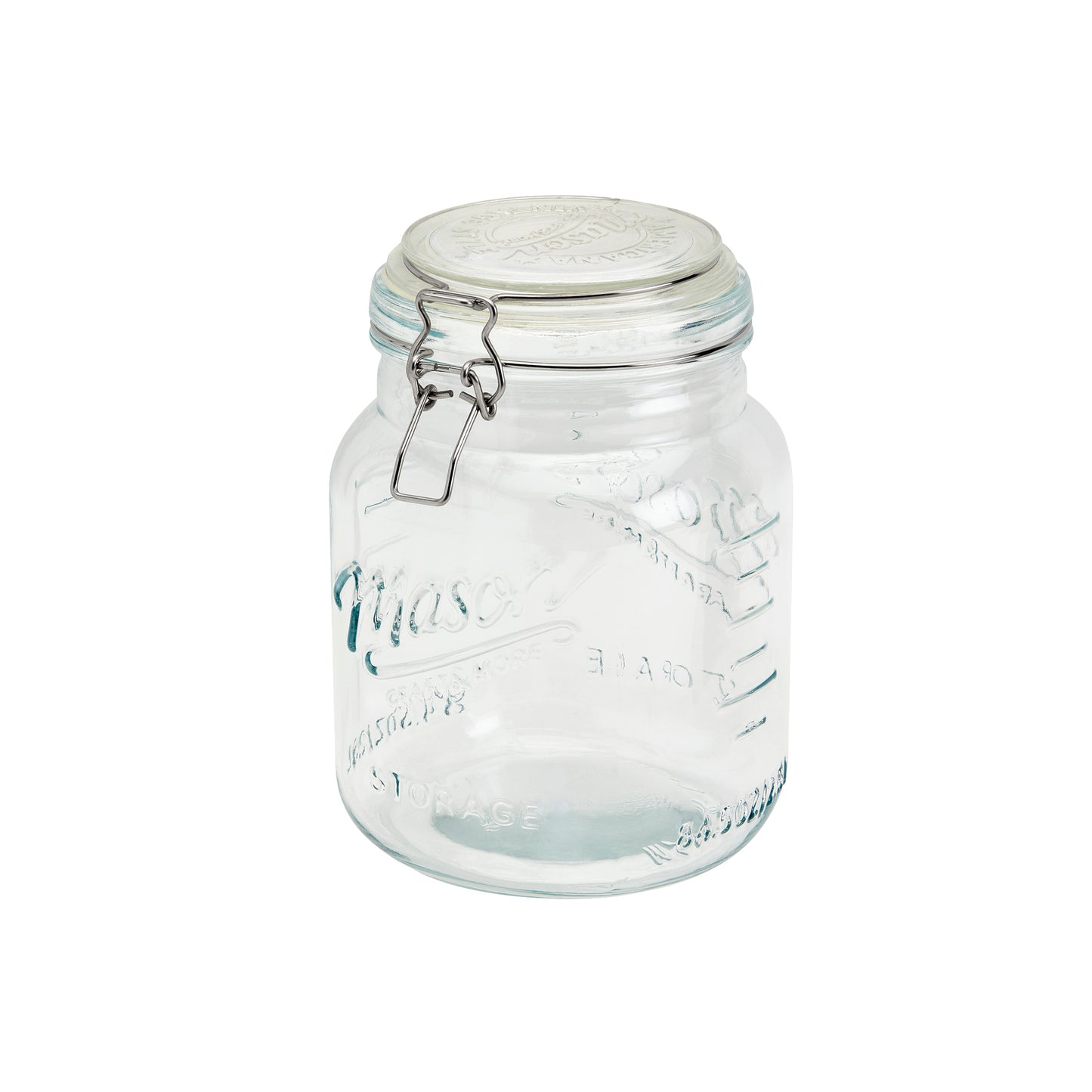 Large Airtight Glass Storage Jar, 2.5 Liter