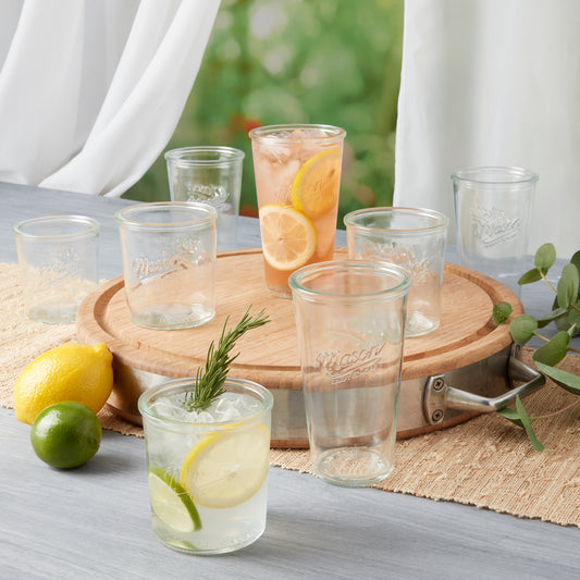 8-Piece Glass Drinkware Tumblers Set
