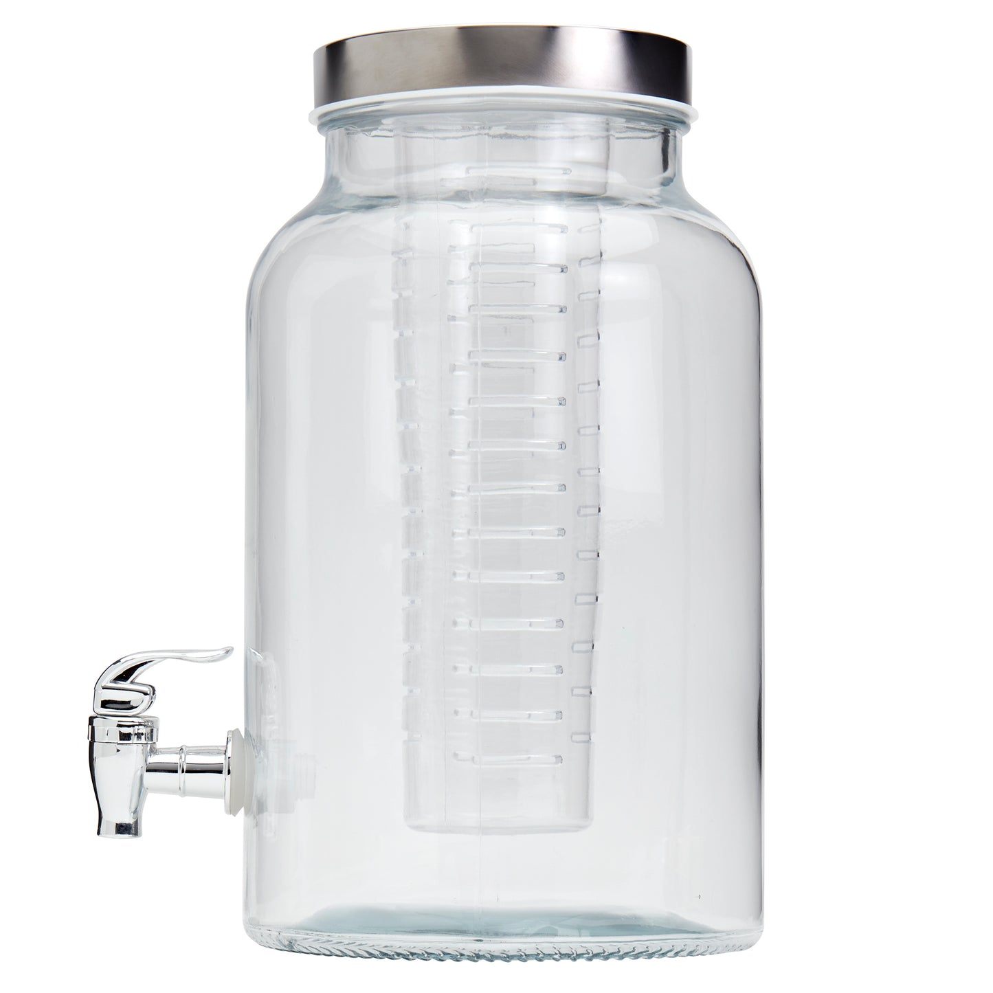 Glass Drink Dispenser with Infuser, 5.6 Liter