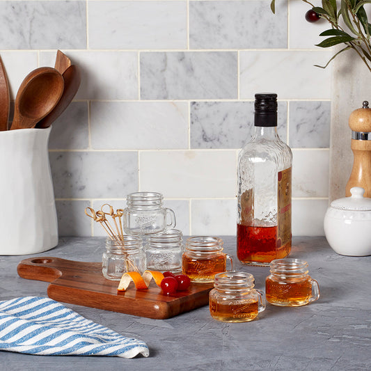 6-Piece Mini Mason Jar Shot Glass Set