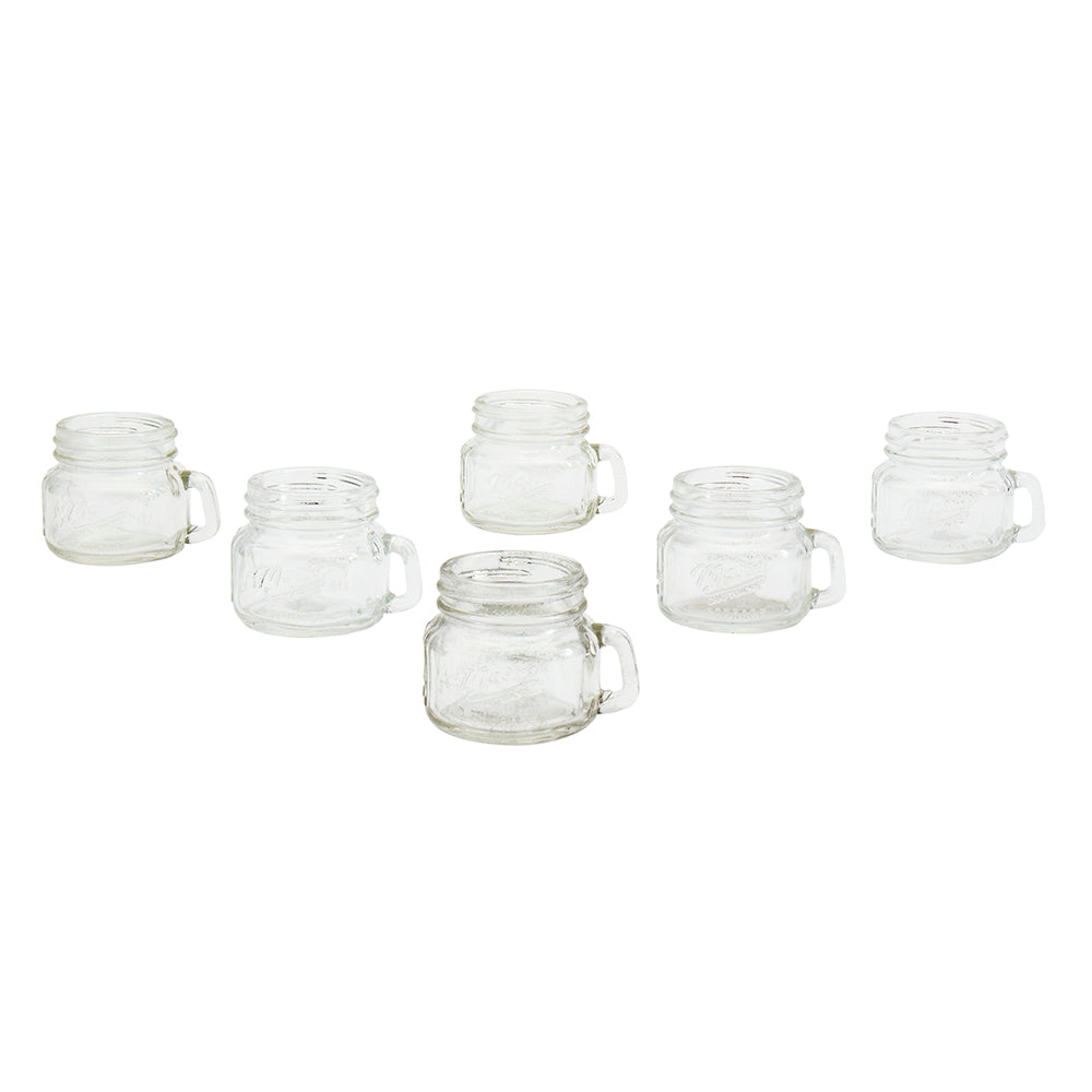6-Piece Mini Mason Jar Shot Glass Set
