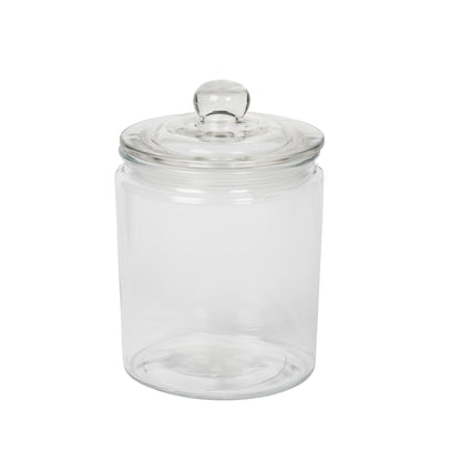 3-Piece Large Glass Apothecary Jar Set, 2 Liter
