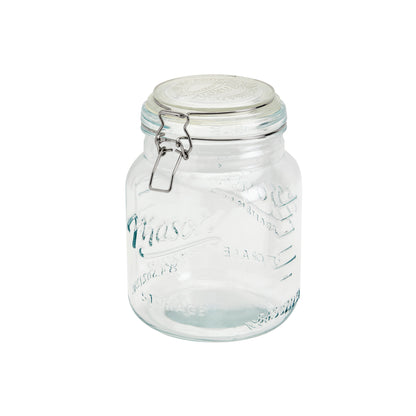 Large Airtight Glass Storage Jar, 2.5 Liter