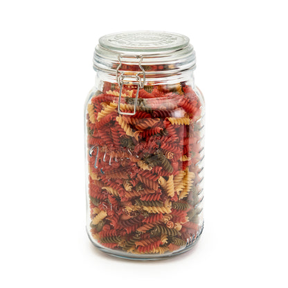 Extra-Large Airtight Glass Clamp Jar, 3.5 Liter