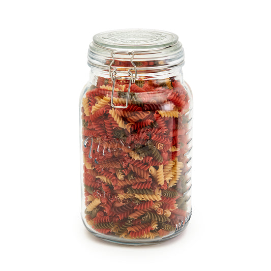 Extra-Large Airtight Glass Clamp Jar, 3.5 Liter