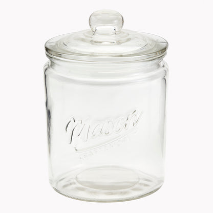 Large Glass Apothecary Jar, 1.9 Liter