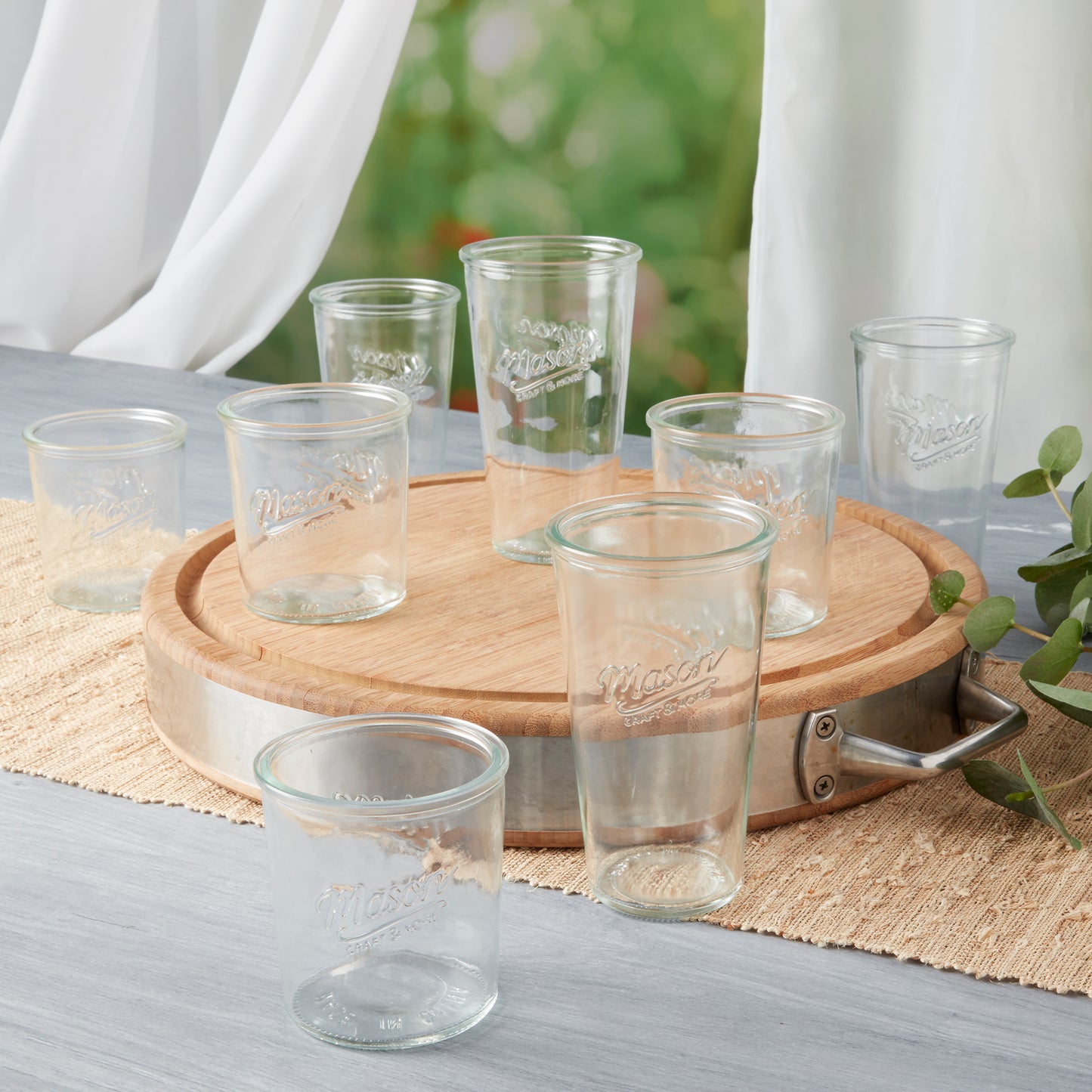 8-Piece Glass Drinkware Tumblers Set