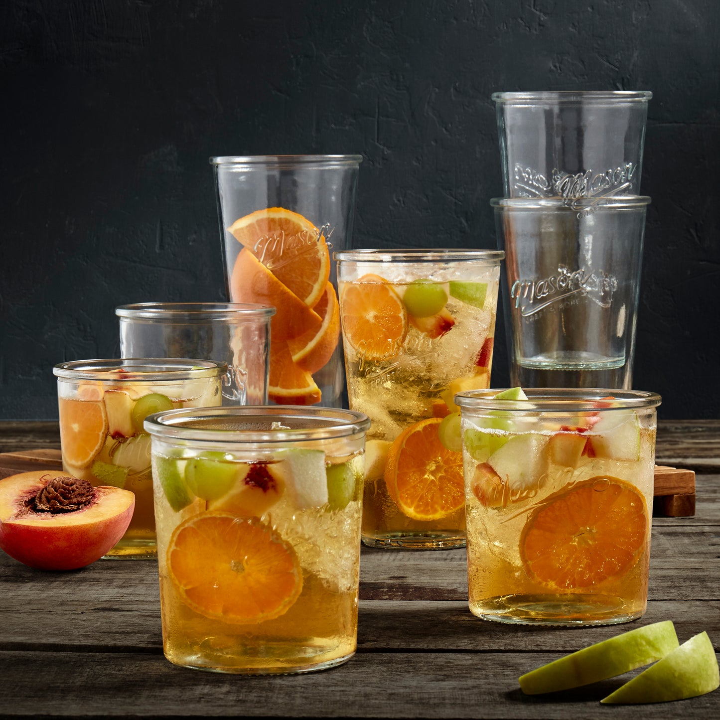 8-Piece Glass Drinkware Tumblers Set