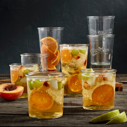8-Piece Glass Drinkware Tumblers Set