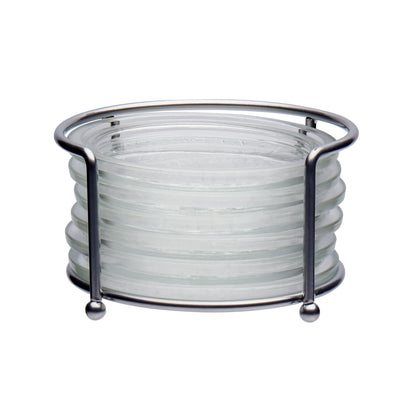 7-Piece Glass Coaster Set
