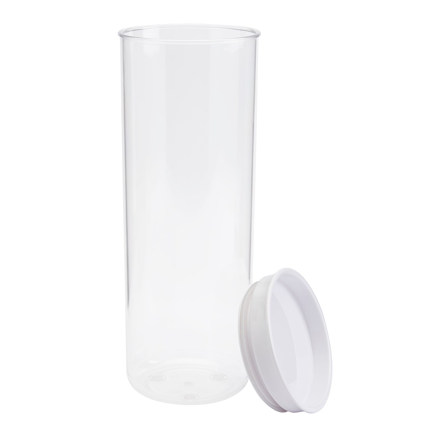 2-Piece Large Plastic Storage Canister Set, 1.5 Liter