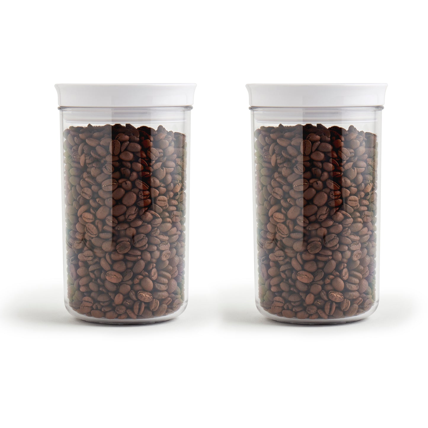 2-Piece Plastic Storage Canister Set, 0.85 Liter