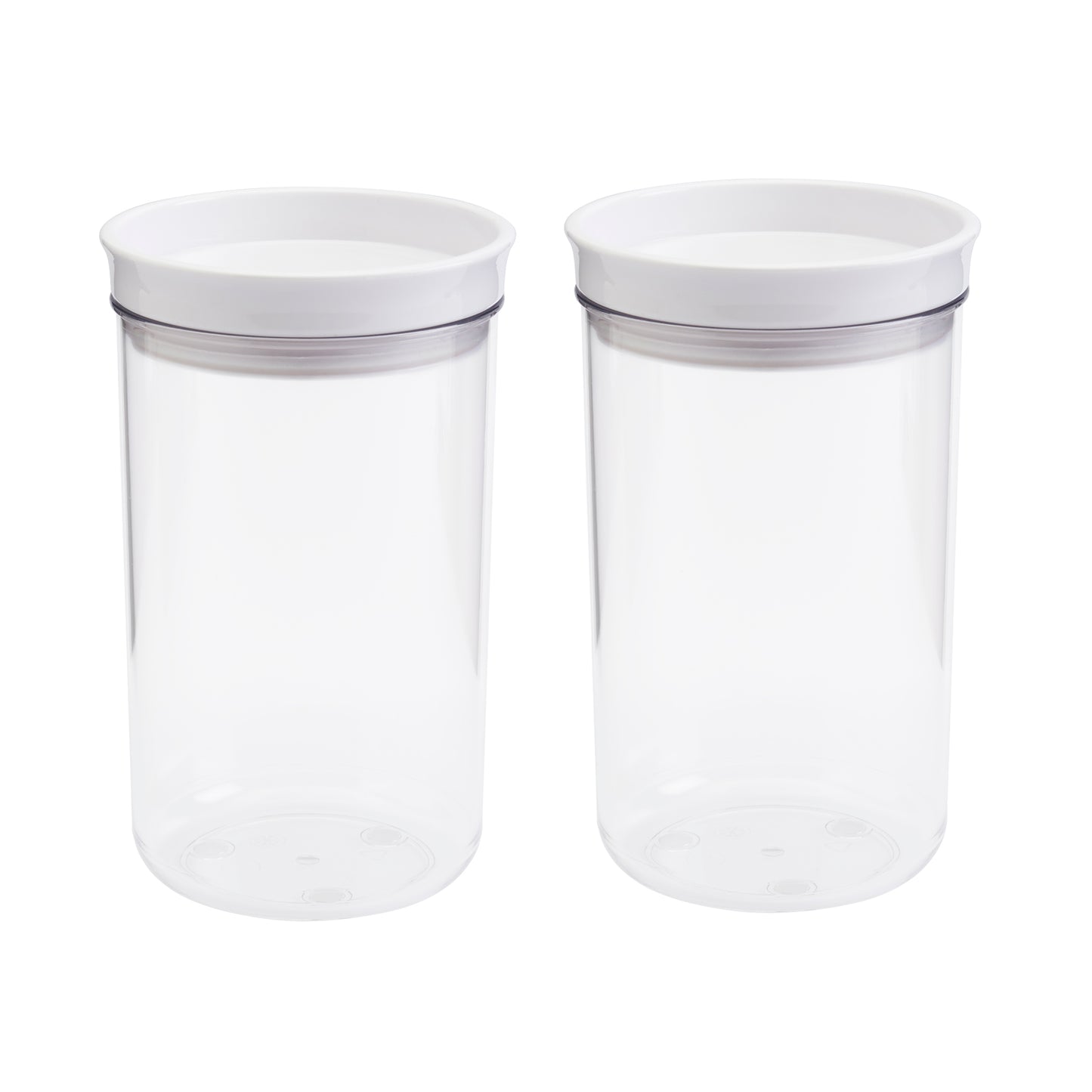 2-Piece Plastic Storage Canister Set, 0.85 Liter