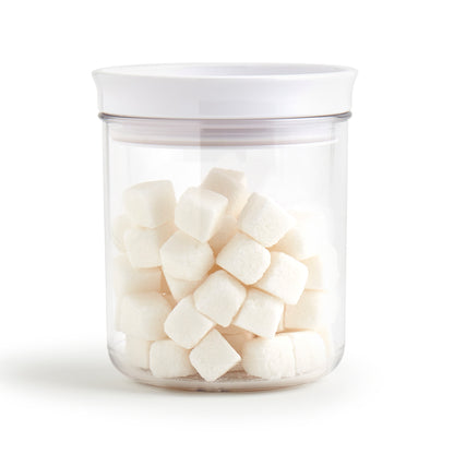 3-Piece Small Plastic Storage Canister Set, 0.5 Liter