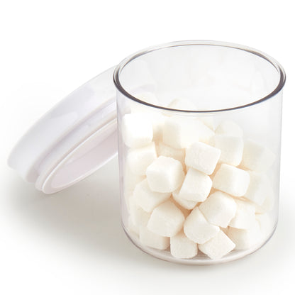 3-Piece Small Plastic Storage Canister Set, 0.5 Liter