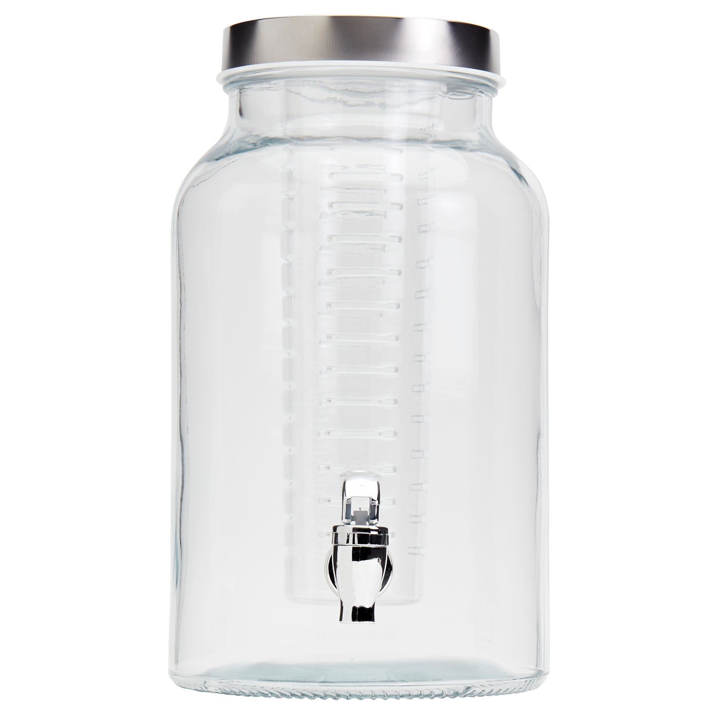 Glass Drink Dispenser with Infuser, 5.6 Liter