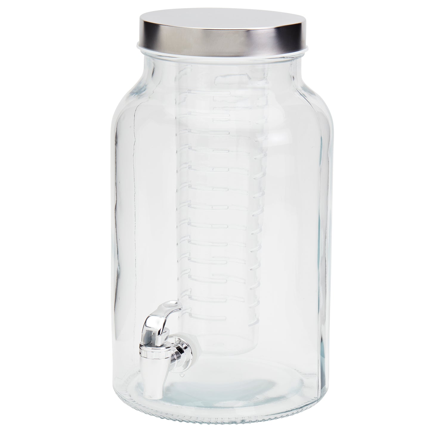 Glass Drink Dispenser with Infuser, 5.6 Liter