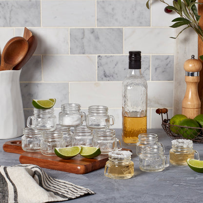 6-Piece Mini Mason Jar Shot Glass Set