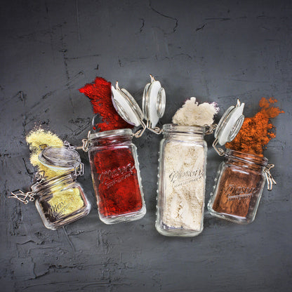4-Piece Airtight Glass Clamp Jar Set