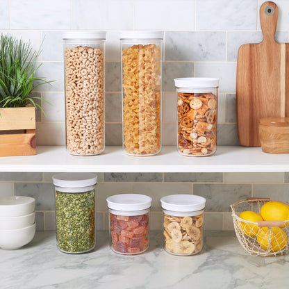 6-Piece Airtight Plastic Storage Canister Set