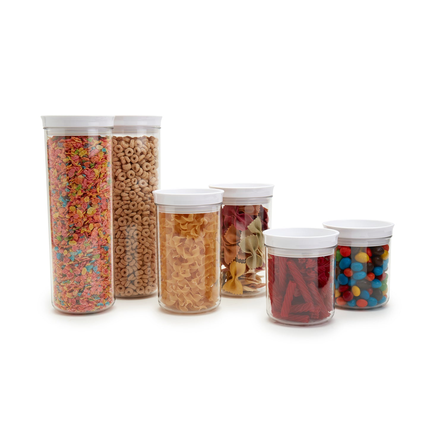 6-Piece Airtight Plastic Storage Canister Set