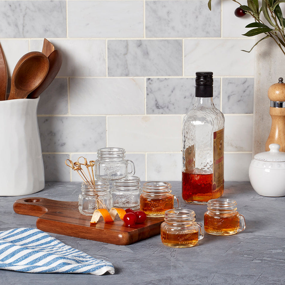 6-Piece Mini Mason Jar Shot Glass Set