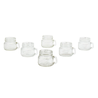 6-Piece Mini Mason Jar Shot Glass Set